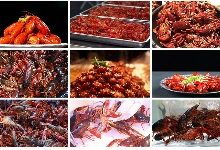 【110款】麻辣香辣蒜蓉小龙虾制作美食视频素材-早彩素材网